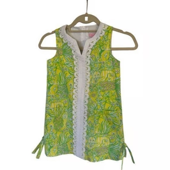 Lilly Pulitzer Other - Lilly Pulitzer White Dress with Pink Label